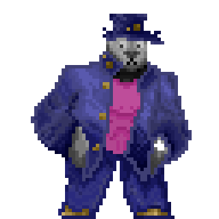 Pixelated anime seal image